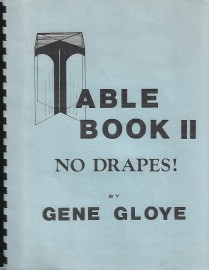 Table Book 2 No Drapes! by Gene Gloye